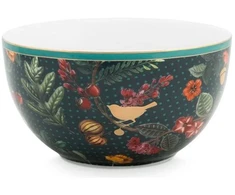 Porcelianinis dubenėlis Pip Studio Winter Wonderland, tamsiai žalsvai mėlynas, 12 cm