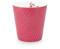 Porcelianinis puodelis Pip Studio Royal, ryškiai rožinis su rombiniu raštu, 230 ml