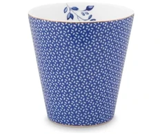 Porcelianinis puodelis Pip Studio Royal, mėlynas su rombiniu raštu, 230 ml