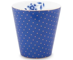 Porcelianinis puodelis Pip Studio Royal, mėlynas su auksiniais taškeliais, 230 ml