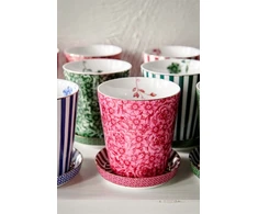 Porcelianinis puodelis Pip Studio Royal, rožinis su gėlėmis, 230 ml