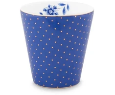 Porcelianinis puodelis Pip Studio Royal, mėlynas su auksiniais taškeliais, 230 ml