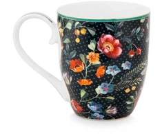 Porcelianinis puodelis Pip Studio Winter Wonderland, labai tamsiai žalsvai mėlynas, 145 ml