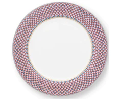 Porcelianinių lėkščių rinkinys Pip Studio, su žvyneliais ir auksu, 4 vnt., 26,5 cm