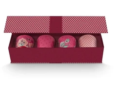 Porcelianinių puodelių rinkinys Pip Studio, rožinis, 4 × 230 ml