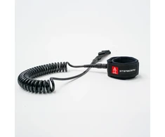 SUP irklentės saitas Starboard Semi-Coil Leash - Ankle / Calf 9' juodas