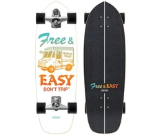 Surfskate riedlentė Carver x Free &amp; Easy Paleta 30,75" C7 RAW
