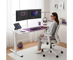Elektriniu būdu reguliuojamas rašomasis stalas Spacetronik Moris SPE-O112WW, 160 × 80 cm