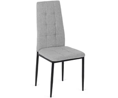 Mebel Elite Audiniu aptraukta kėdė TEX, 42 × 43 × 95 cm, pilka