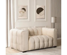 Mebel Elite Dvivietė sofa MODERNO, 170 × 105 cm, kreminė