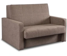 Mebel Elite Dvivietis fotelis-lova MILAN 2, 135 × 110 × 95 cm, smėlio spalvos