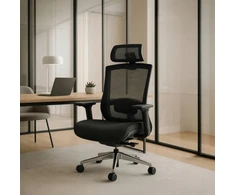Mebel Elite Ergonominė pasukama kėdė DYLAN su TILT mechanizmu, juoda