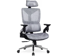 Mebel Elite Ergonominė pasukama kėdė MARTIN su TILT mechanizmu, pilka