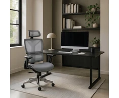 Mebel Elite Ergonominė pasukama kėdė MARTIN su TILT mechanizmu, pilka