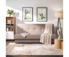 Mebel Elite Išskleidžiama sofa-lova ARUBA, ruda
