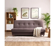 Mebel Elite Išskleidžiama sofa-lova ARUBA 2, 188 cm, ruda