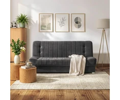 Mebel Elite Išskleidžiama sofa-lova PIANO 2 su patalynės dėže, 117 × 190 cm