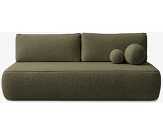 Mebel Elite Išskleidžiama sofa-lova su DL mechanizmu, 207 cm, žalia