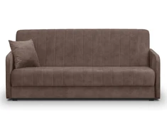 Mebel Elite Išskleidžiama sofa PORTO, miegamoji dalis 114 × 186 cm, ruda