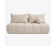 Mebel Elite Išskleidžiama sofa Saria, 207 × 86 cm, kreminė