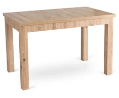 Mebel Elite Išskleidžiamasis stalas SKUBI, 120–160 × 75 cm, artisan ąžuolo