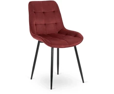 Mebel Elite Kėdė CHRIS, veliūrinė, bordo spalvos