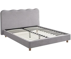 Mebel Elite Lova IZMIR, 160 × 200 cm, pilka, boucle