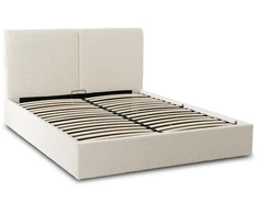 Mebel Elite Lova MARSYLIA su patalynės dėže, 120 × 200 cm, kreminė