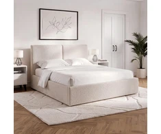 Mebel Elite Lova MARSYLIA su patalynės dėže, 120 × 200 cm, kreminė