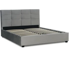 Mebel Elite Lova TINGA su patalynės dėže, 160 × 200 cm, tamsiai pilka