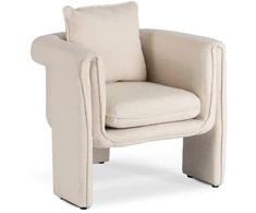 Mebel Elite Poilsio fotelis GALA, kreminis, 79 × 75 × 69 cm