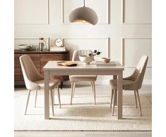 Mebel Elite Prailginamas stalas SKUBI, 120–160 × 75 cm, kašmyro spalvos