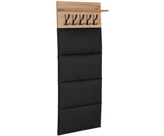 Mebel Elite Sieninė kabykla MODENA, 60 cm, artisan ąžuolo ir grafito spalvos