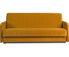 Mebel Elite Sofa-lova PORTO, miegamoji vieta 114 × 186 cm, garstyčių spalvos velūrinė