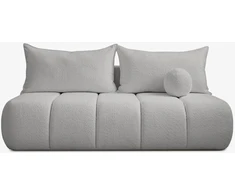 Mebel Elite Sofa-lova SARIA, 207 × 86 × 91 cm, pilka