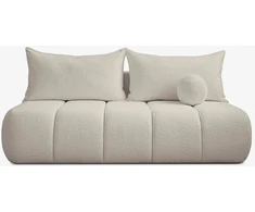 Mebel Elite Sofa-lova SARIA, miegamoji dalis 207 × 140 cm, kreminė