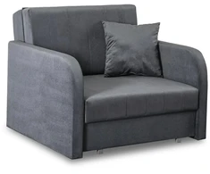 Mebel Elite Vienvietis fotelis-lova, miegamoji vieta 195 × 82 cm, pilkas