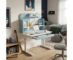 Reguliuojamo aukščio vaikiškas rašomasis stalas Spacetronik SPE-X114a, 80 × 60 cm, mėlynas