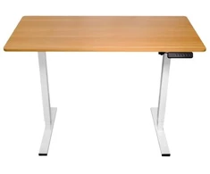 Spacetronik Elektrinis rašomasis stalas su aukščio reguliavimu, 120 × 60 cm, baltomis kojomis