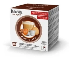 Biskvitinės kapsulės BISCOTTINO, 10 kaps., Dolce Vita, Nespresso® aparatams