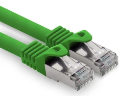 0,25 m - žalias - 1 vnt. Cat.7 tinklo kabelis Lan Ethernet patch kabelis S-ftp Lszh Pimf 10gb s Rj45 kištukas Cat6a