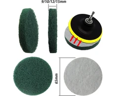 10 valymo padėkliukų šepetėlių rinkinys, suderinamas su bosch home and garden akumuliatoriniu valymo šepečiu universal brush (2 x mikropluošto padėkliukai, 2 x virtuvės padėkliukai, 2 x putų padėkliukai, 2 x didelio našumo padėkliukai, 2 x