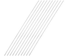 10 vnt. 304 nerūdijančio plieno strypai, 1x300 mm, įvairiems projektams