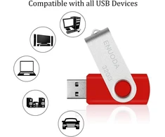 10 vnt. 32 Gb Usb atmintinės, metalinės, skirtingų spalvų