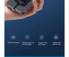 10 W Usb C belaidžio įkrovimo imtuvas, greito belaidžio įkroviklio padėklas mobiliesiems telefonams, Usb C Qi belaidžio įkroviklio imtuvo lustas visiems C tipo sąsajos mobiliesiems telefonams