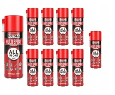 10 x Daugiafunkcinis tepalas purškalas, apsaugantis nuo korozijos, 400 ml Soudal