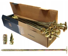 10x340 mm staliaus sraigtai torx su lėkšteline galvute, 25 vnt.