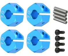 12 mm Hex Adapteris Rc Ratų Detalėms (4 vnt.) Mėlynas