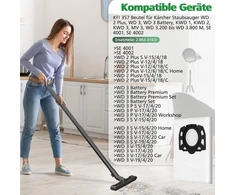 12 vnt. dulkių siurblių maišeliai Kärcher Wd2/wd3 serijai