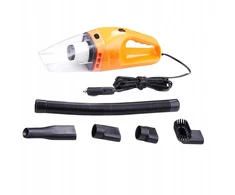 120 W / 12 V didelės galios nešiojamas sauso valymo dulkių siurblys, oranžinis